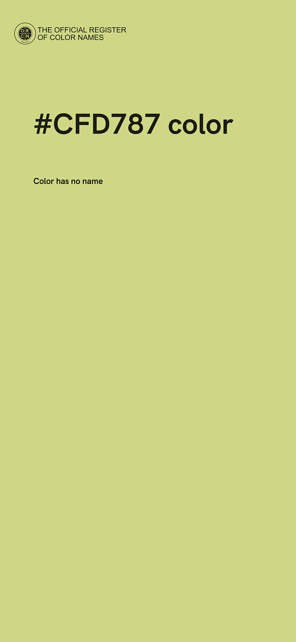 #CFD787 color image