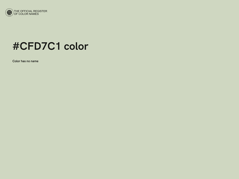 #CFD7C1 color image