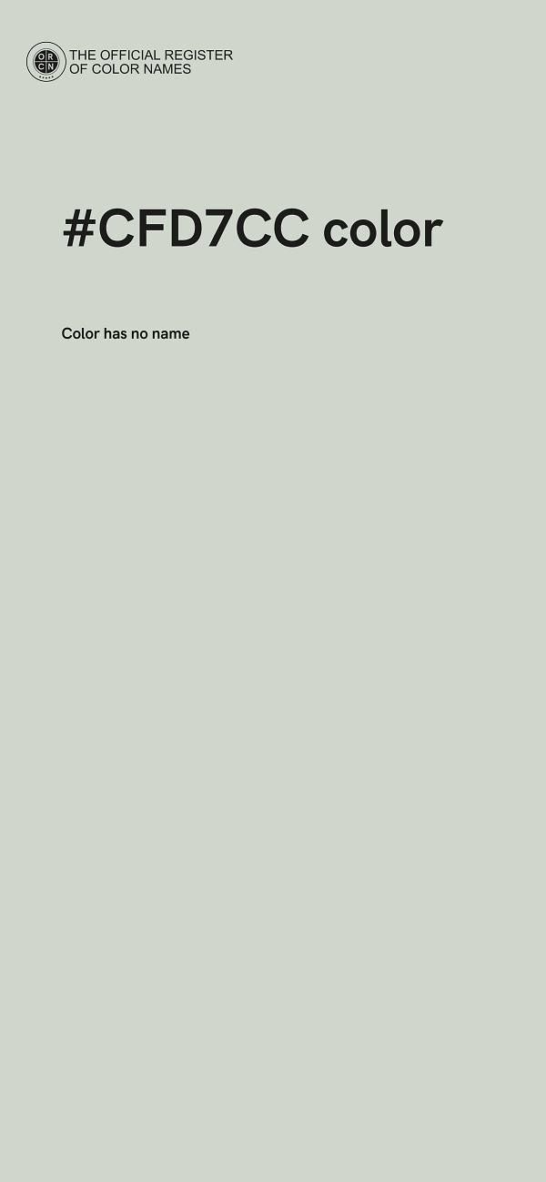 #CFD7CC color image