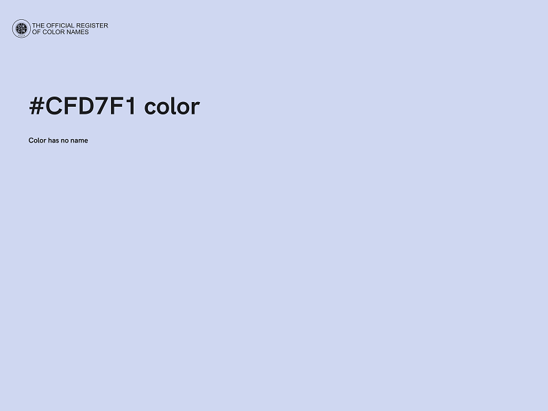 #CFD7F1 color image