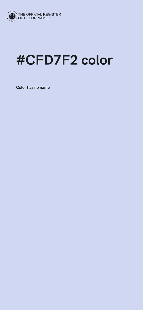 #CFD7F2 color image