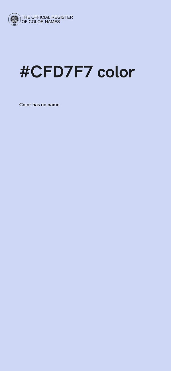 #CFD7F7 color image