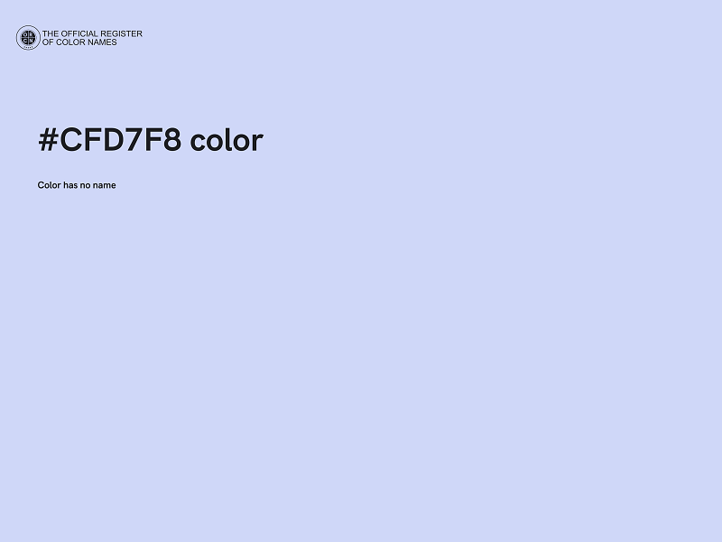 #CFD7F8 color image