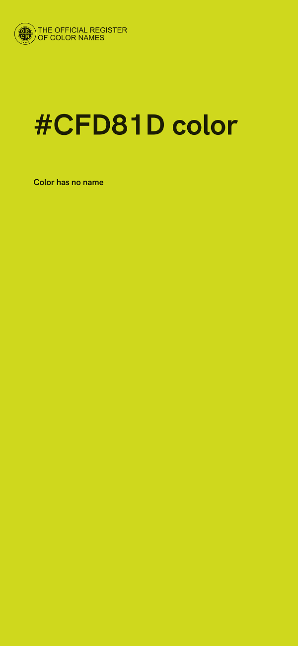 #CFD81D color image