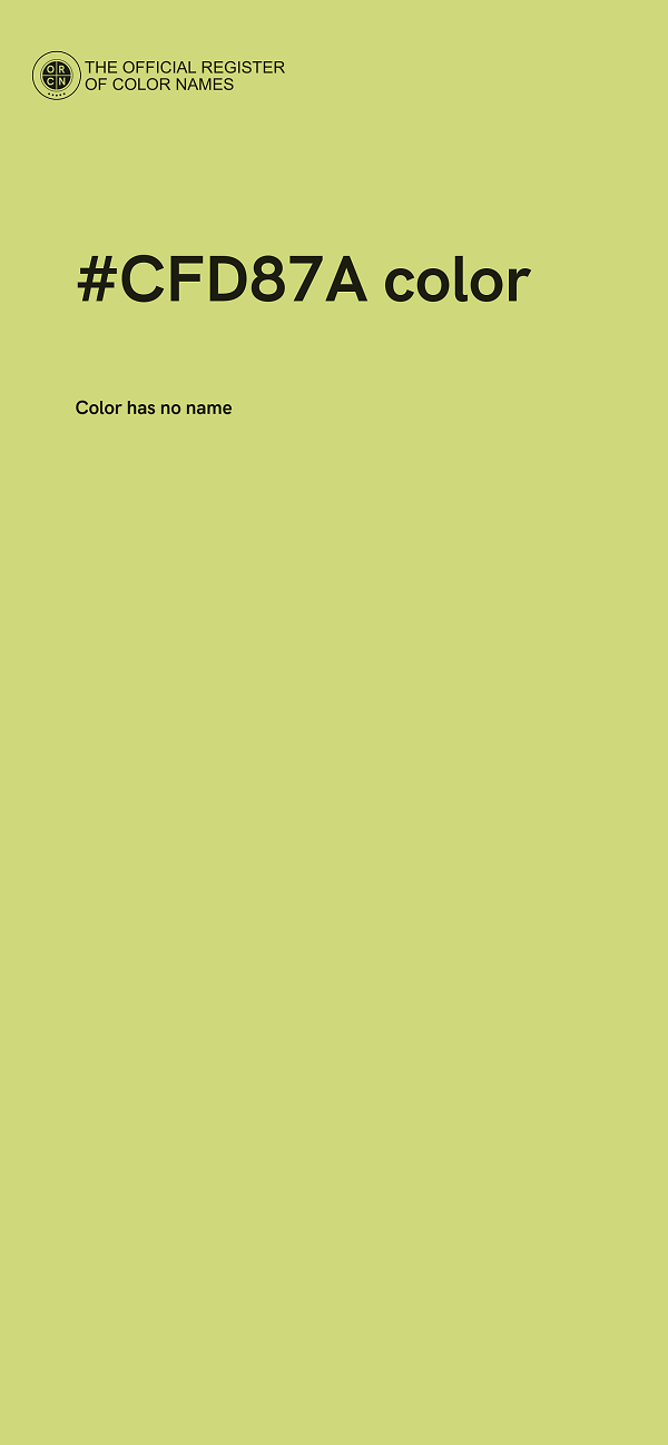 #CFD87A color image