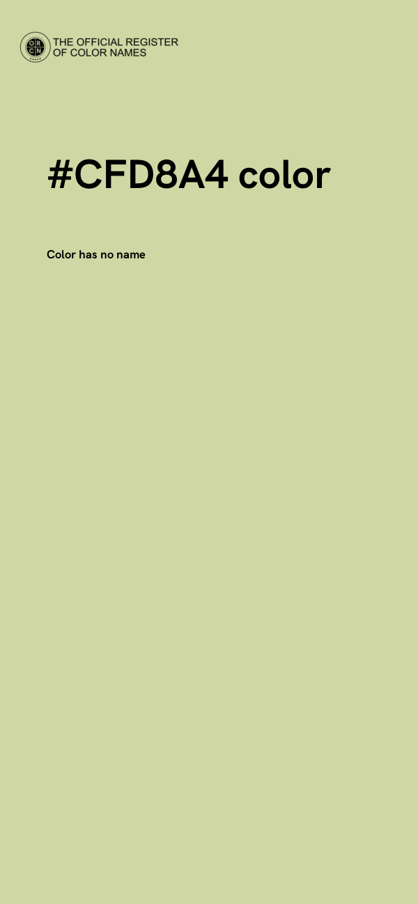 #CFD8A4 color image