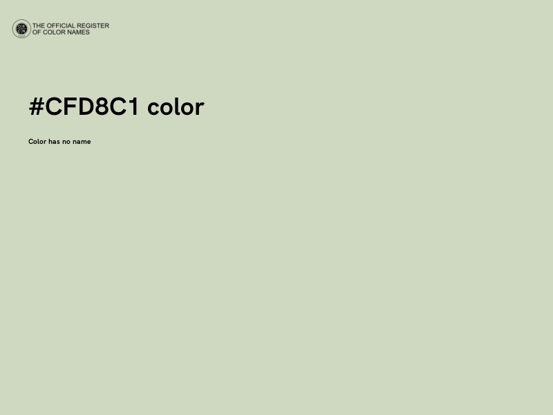 #CFD8C1 color image