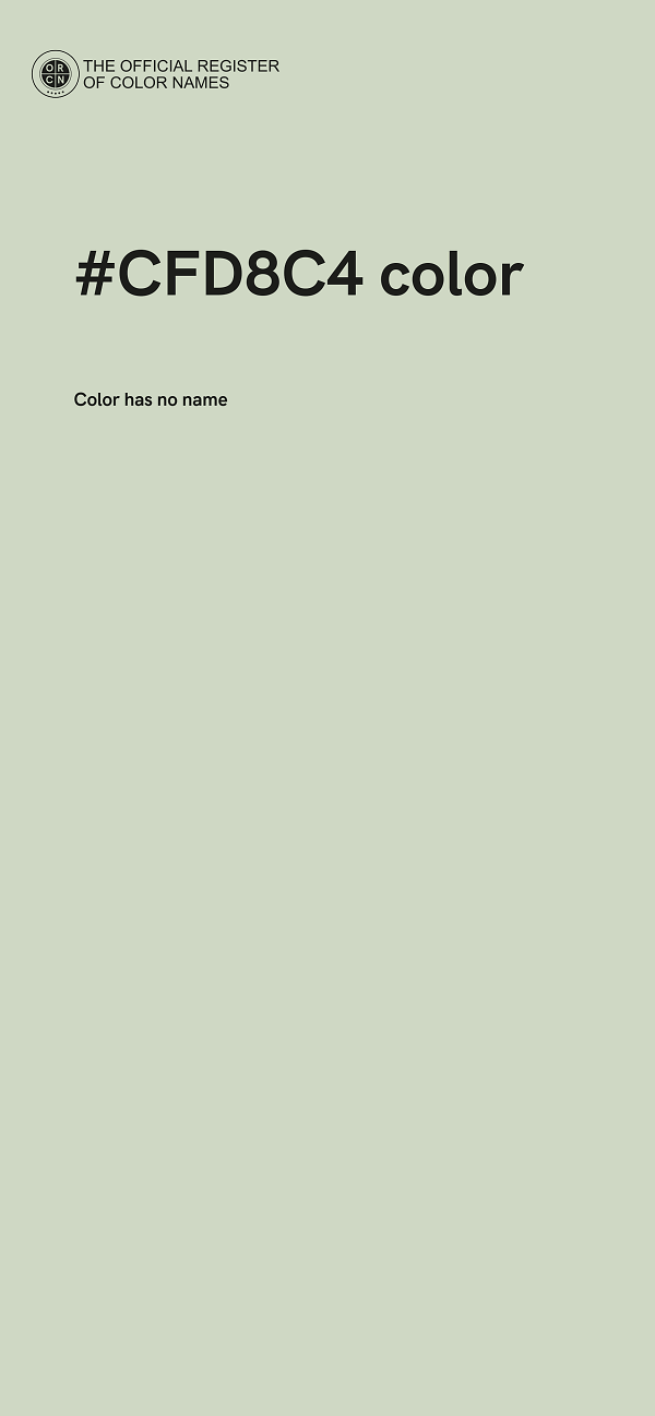 #CFD8C4 color image
