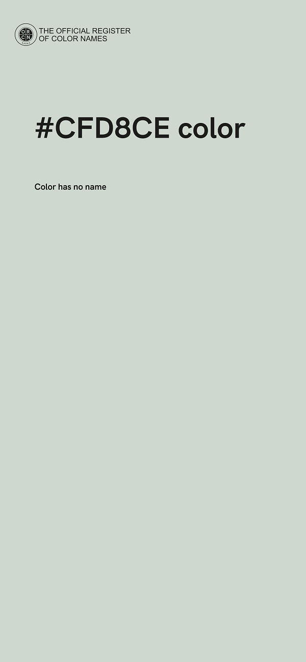 #CFD8CE color image