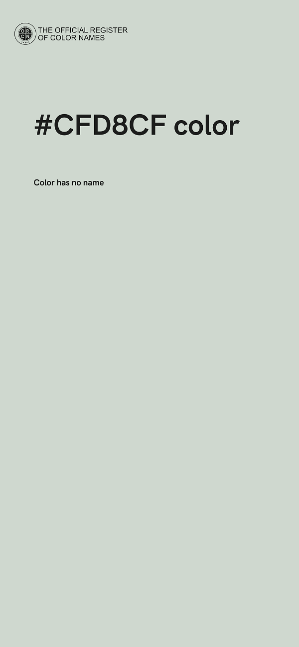 #CFD8CF color image