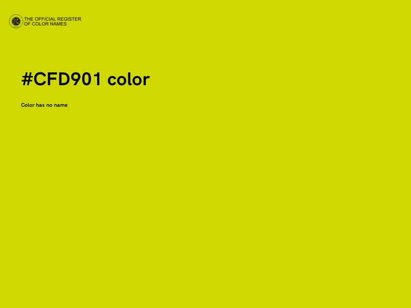 #CFD901 color image