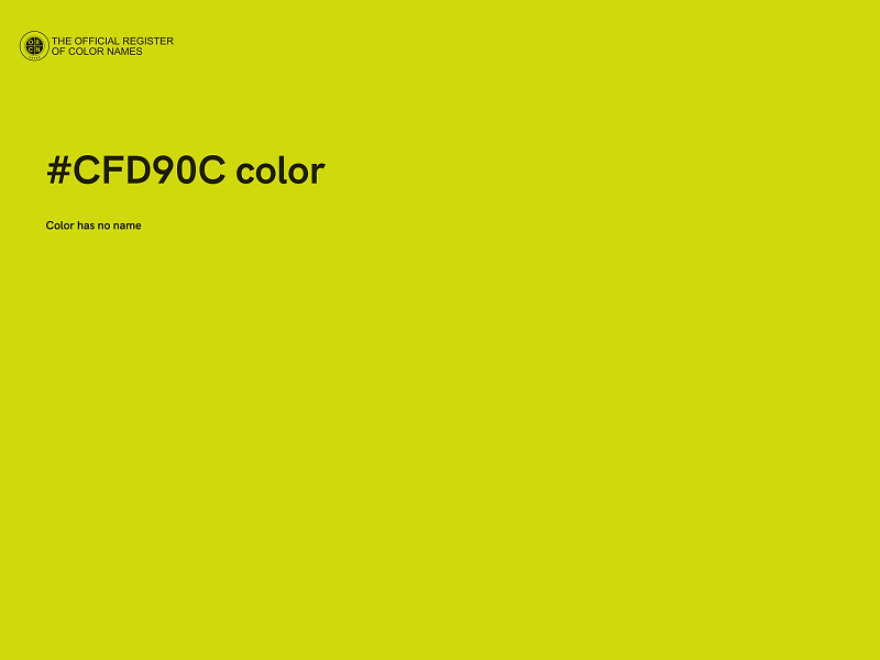 #CFD90C color image