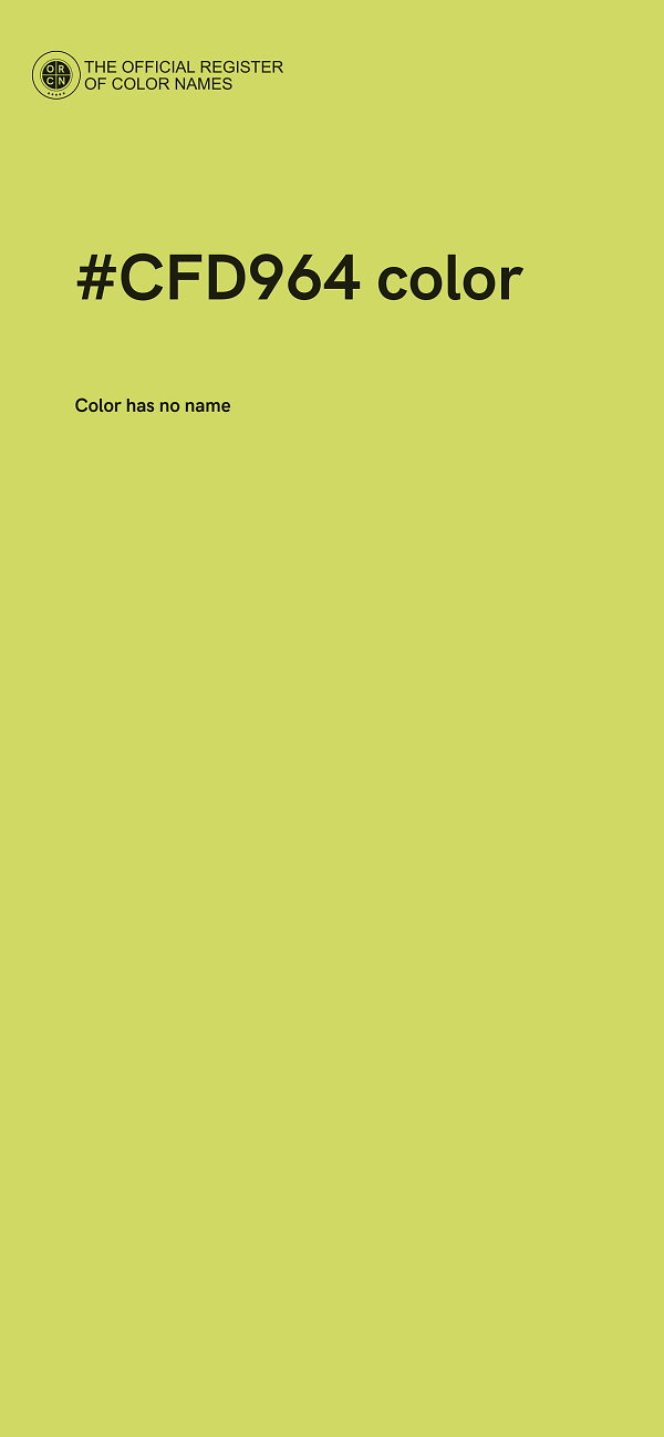 #CFD964 color image