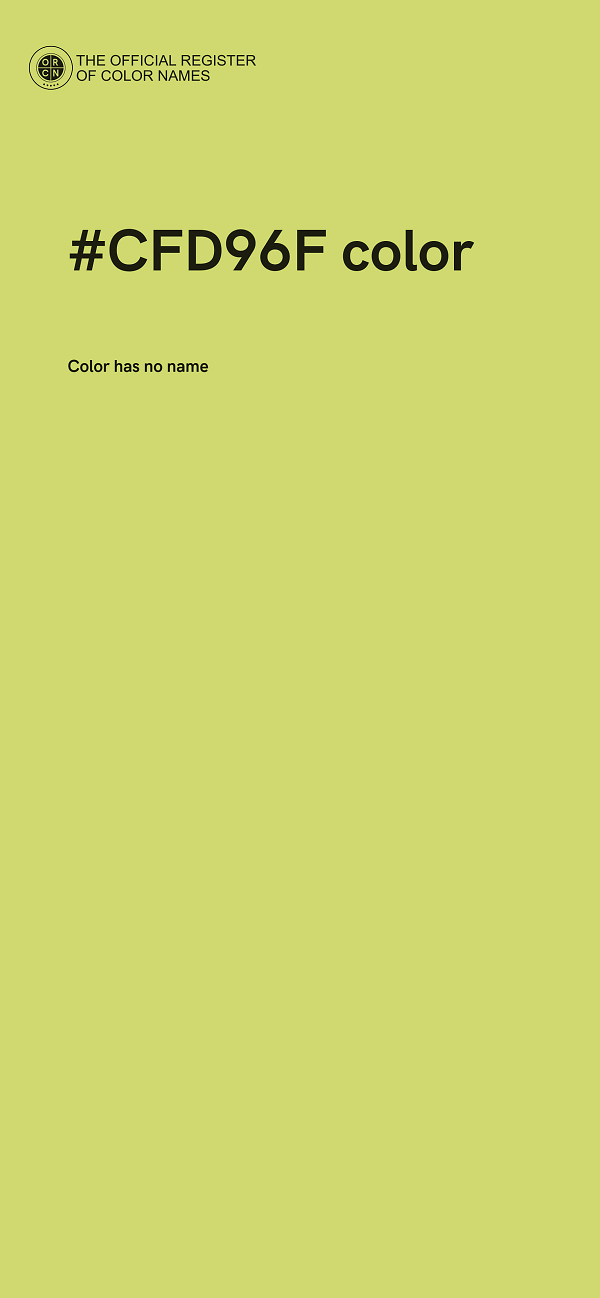 #CFD96F color image