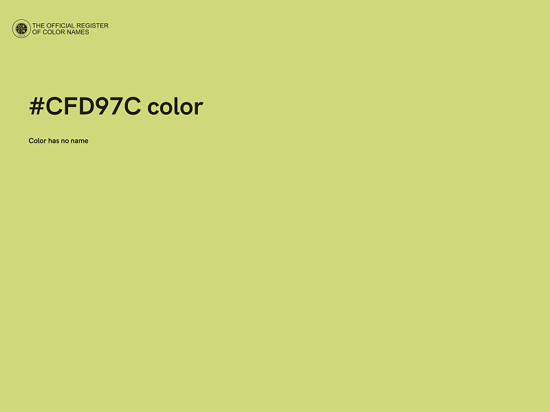 #CFD97C color image