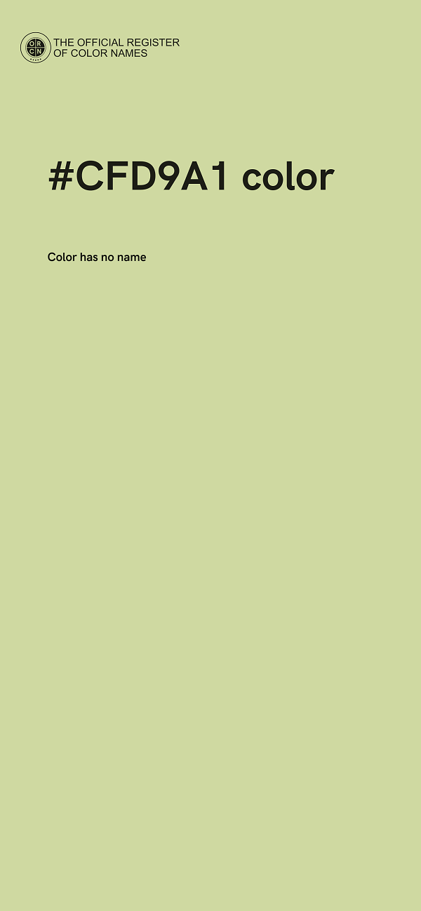 #CFD9A1 color image