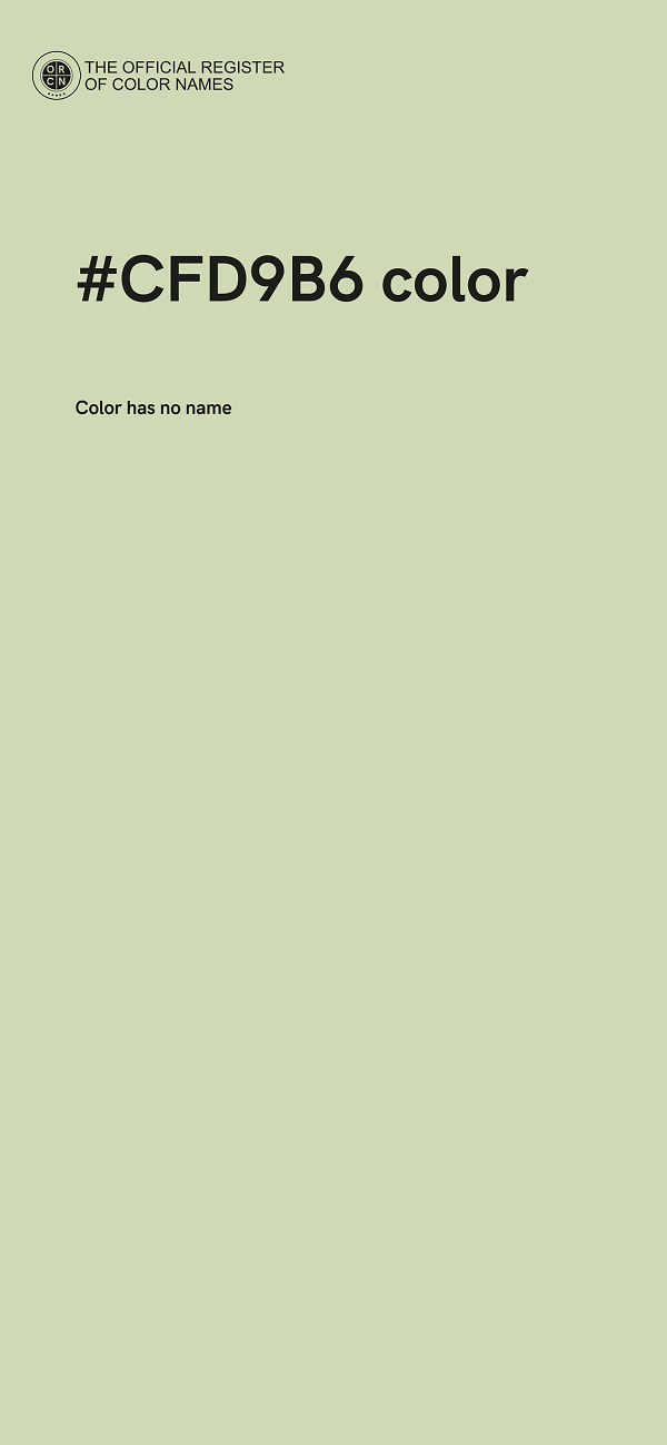 #CFD9B6 color image