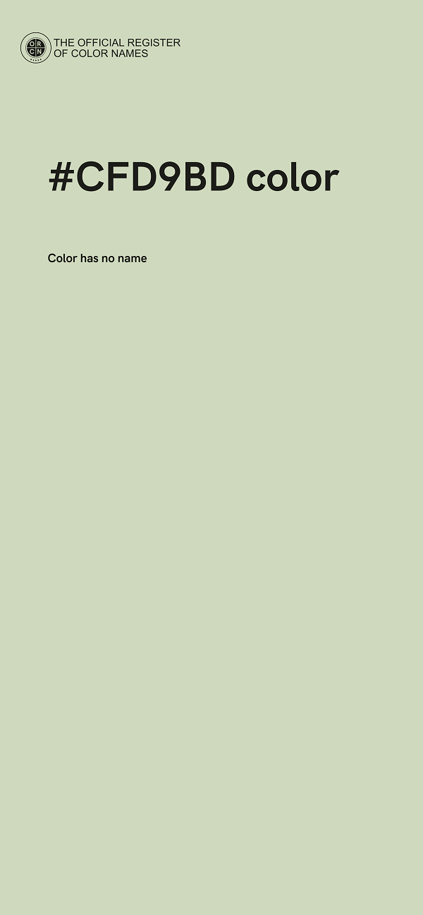 #CFD9BD color image