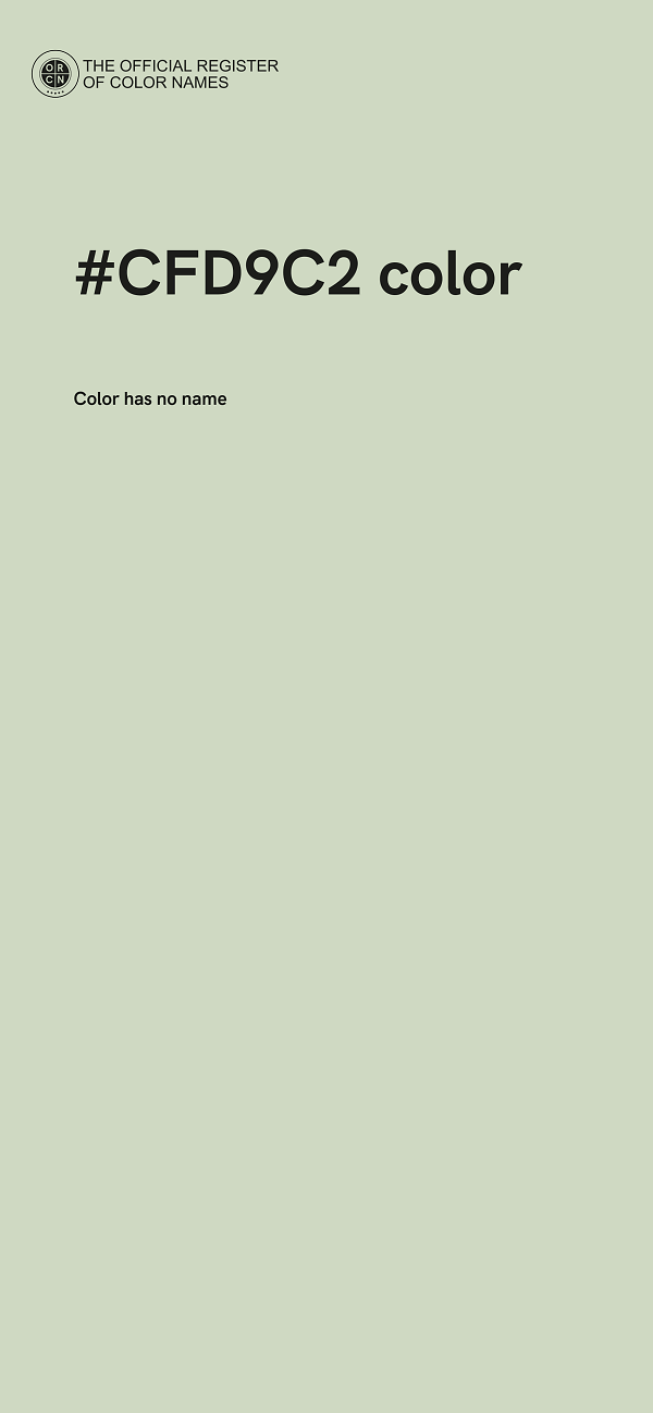 #CFD9C2 color image