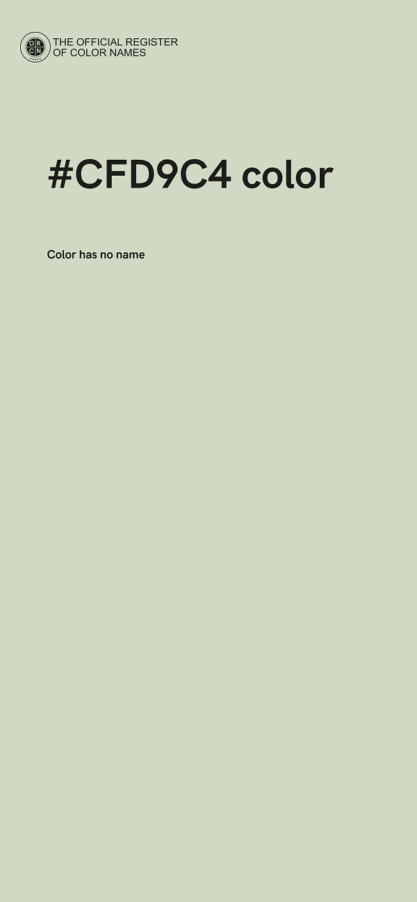#CFD9C4 color image