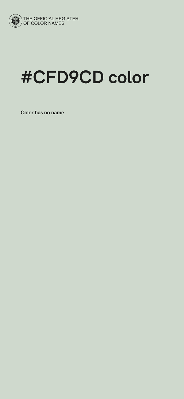 #CFD9CD color image