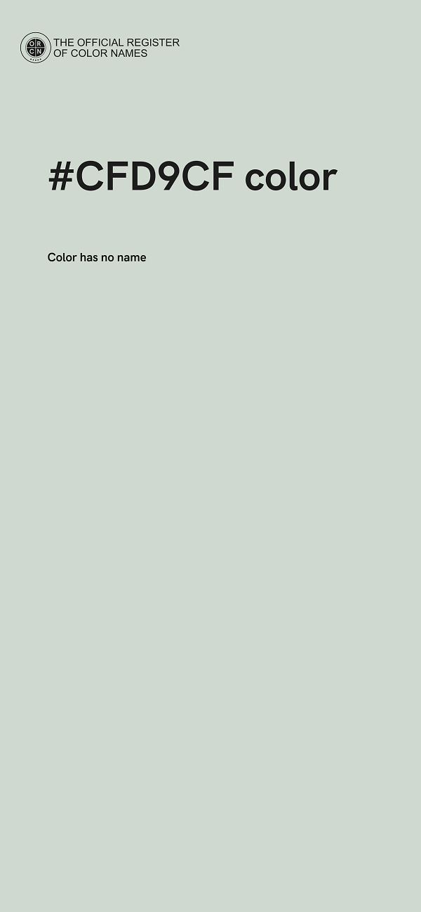 #CFD9CF color image