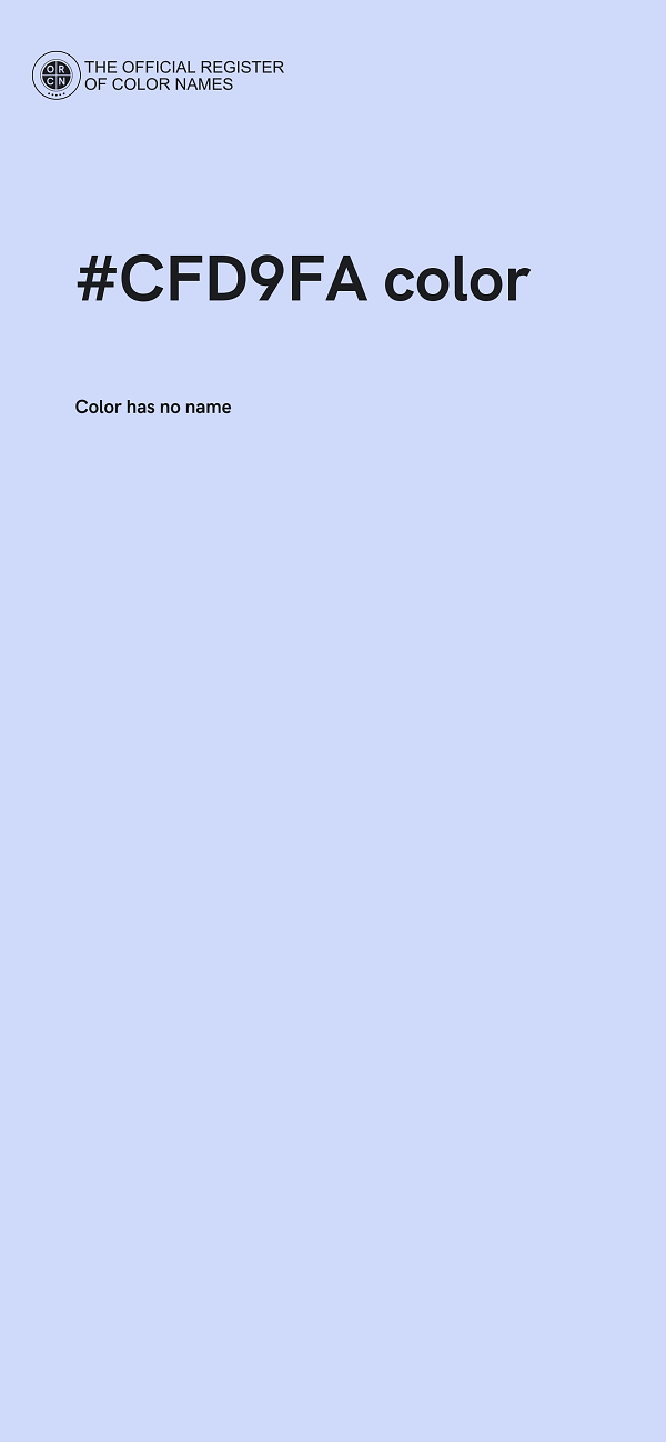#CFD9FA color image