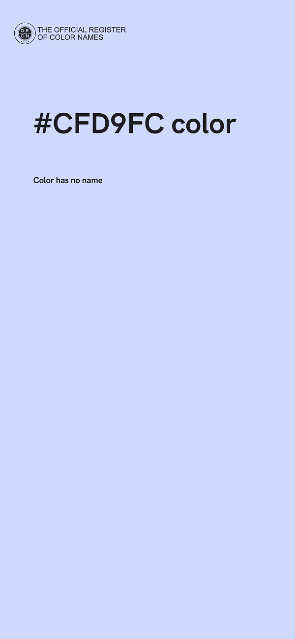 #CFD9FC color image