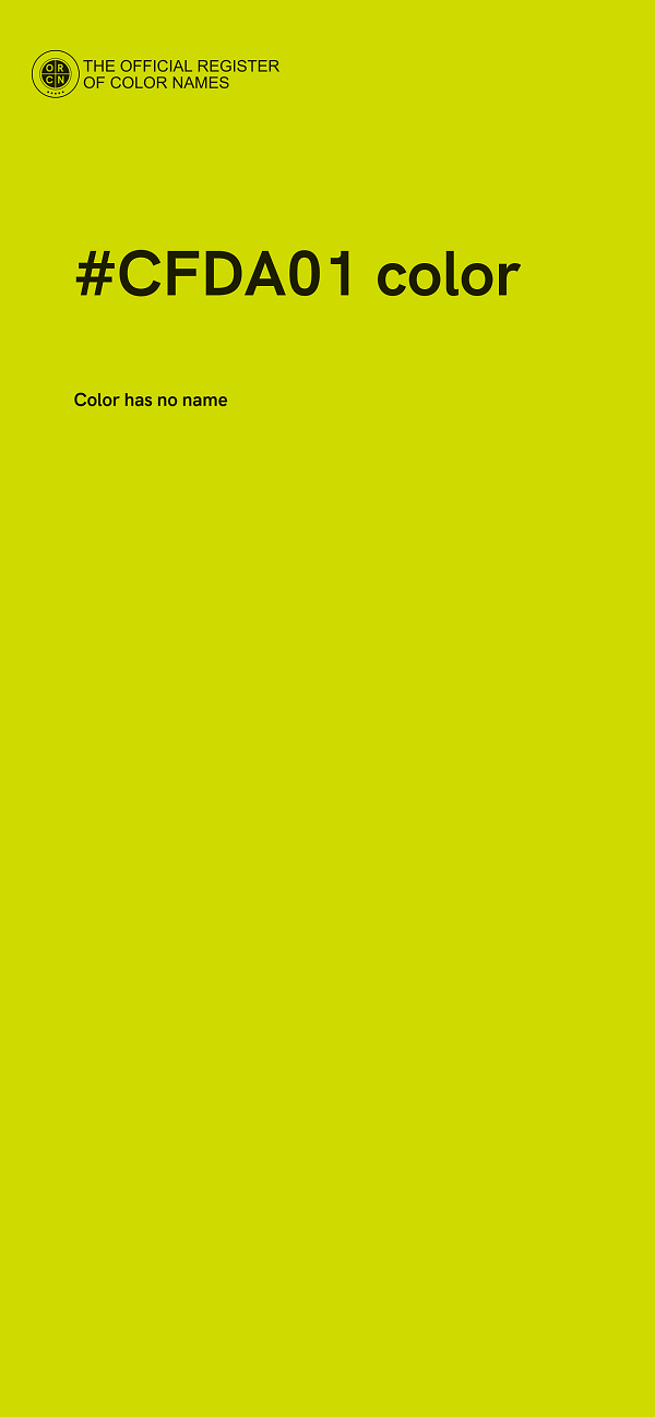 #CFDA01 color image