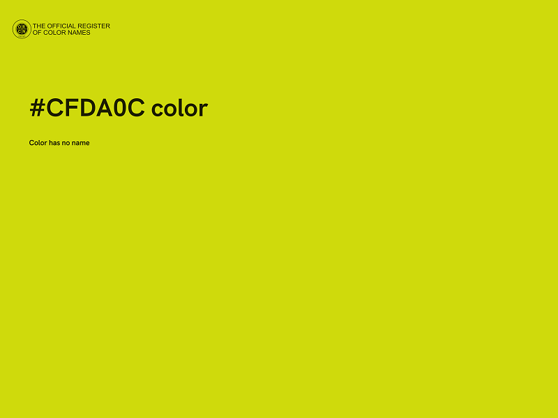 #CFDA0C color image