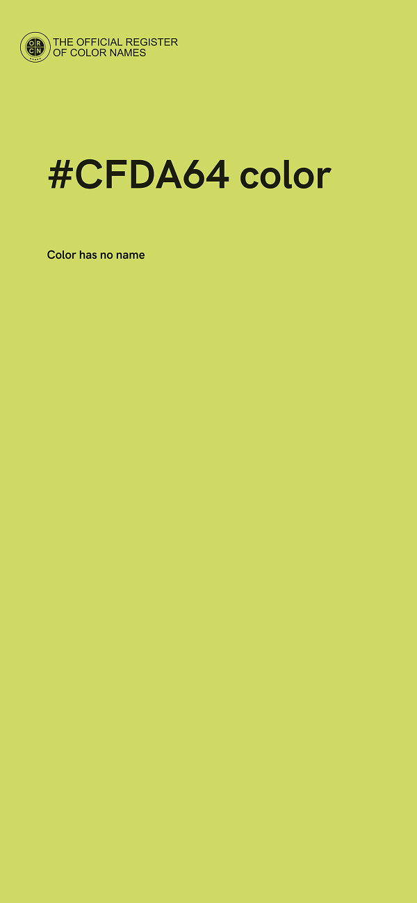 #CFDA64 color image