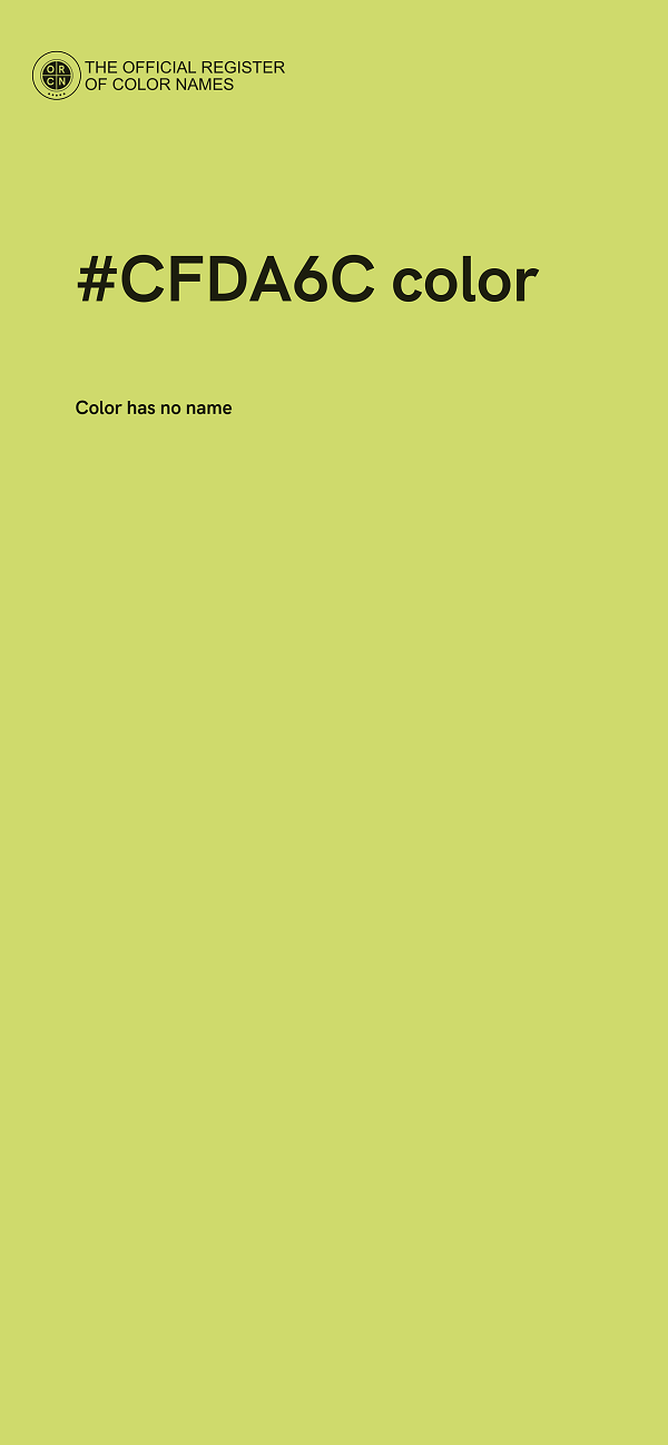 #CFDA6C color image