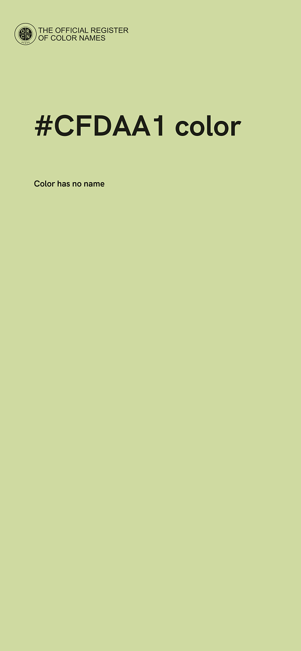 #CFDAA1 color image