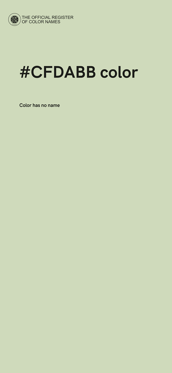 #CFDABB color image