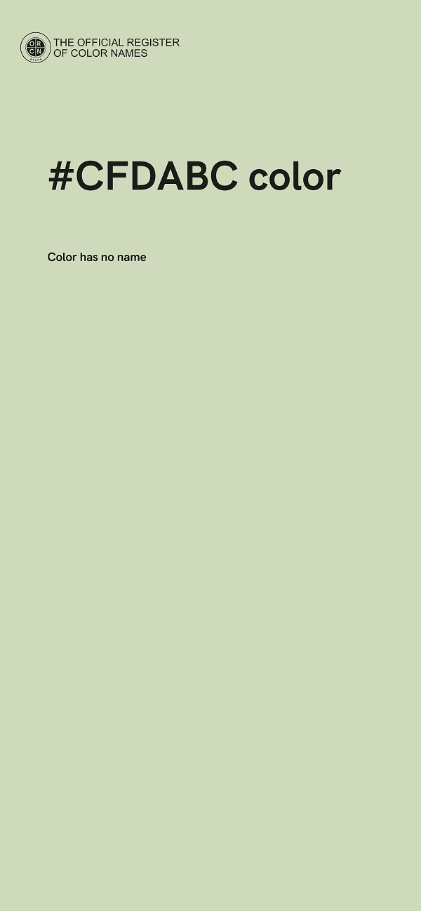 #CFDABC color image