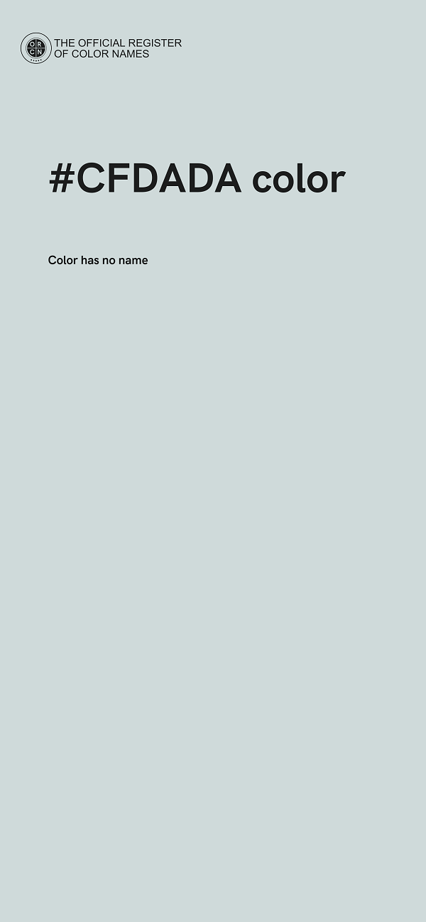#CFDADA color image