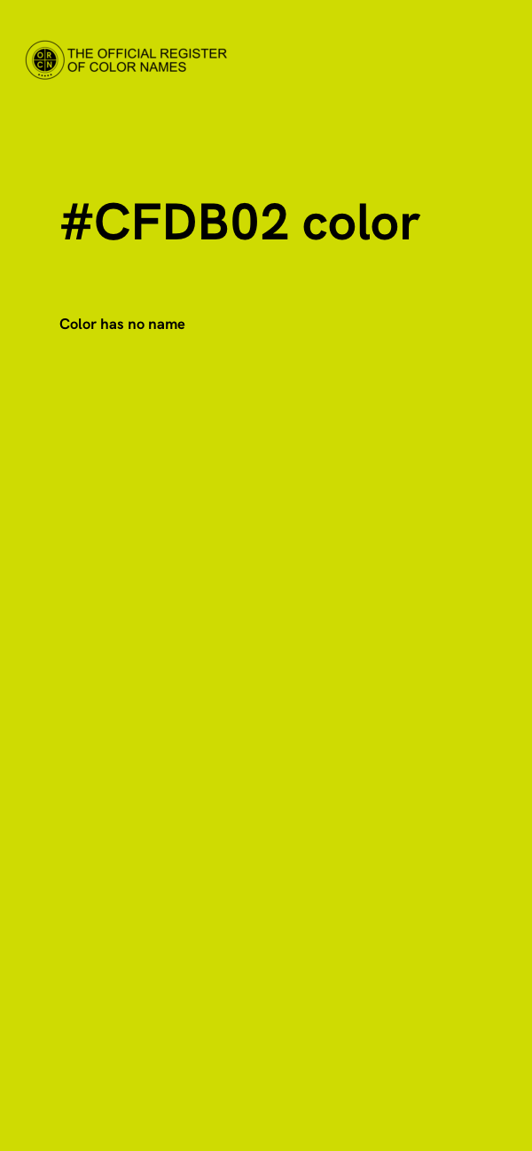 #CFDB02 color image