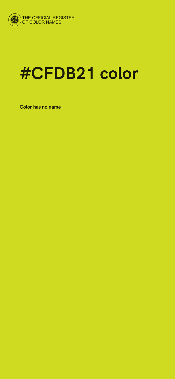 #CFDB21 color image