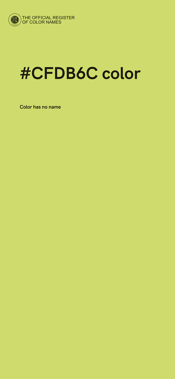 #CFDB6C color image