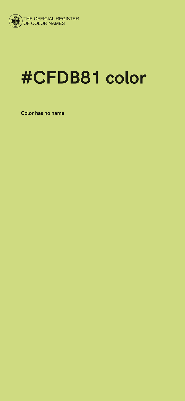 #CFDB81 color image