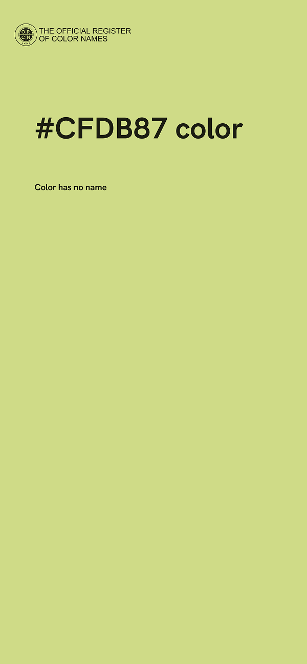 #CFDB87 color image
