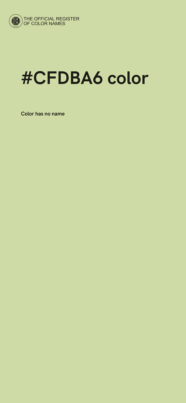 #CFDBA6 color image