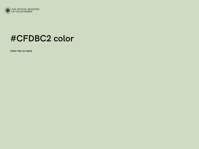 #CFDBC2 color image