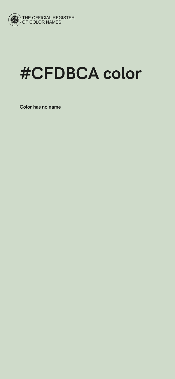 #CFDBCA color image