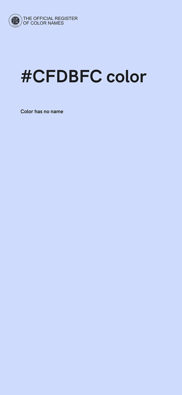 #CFDBFC color image