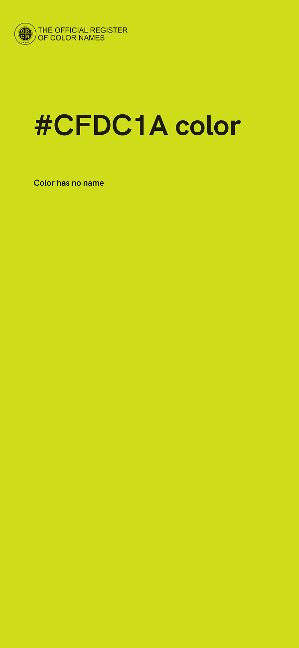 #CFDC1A color image