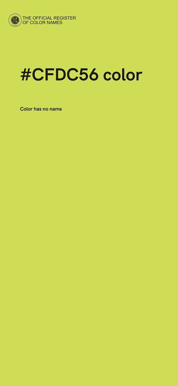 #CFDC56 color image