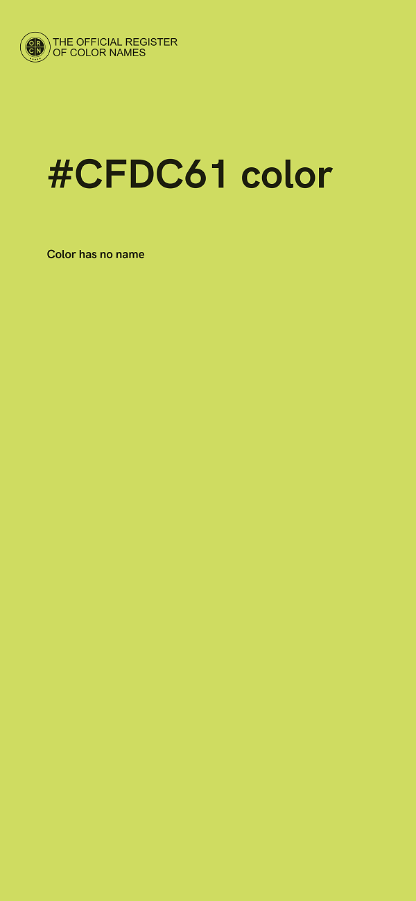 #CFDC61 color image