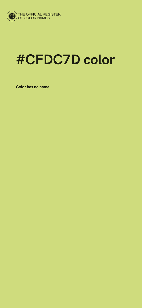 #CFDC7D color image