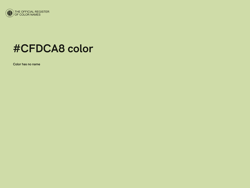 #CFDCA8 color image